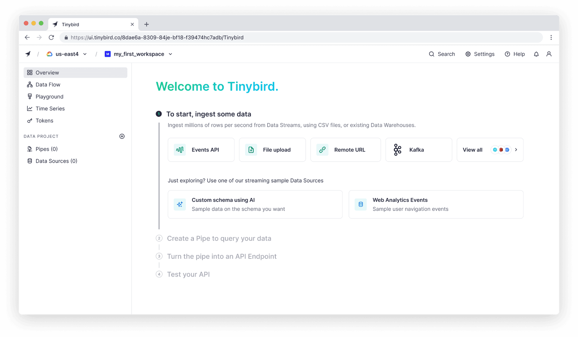 Classic UI quickstart