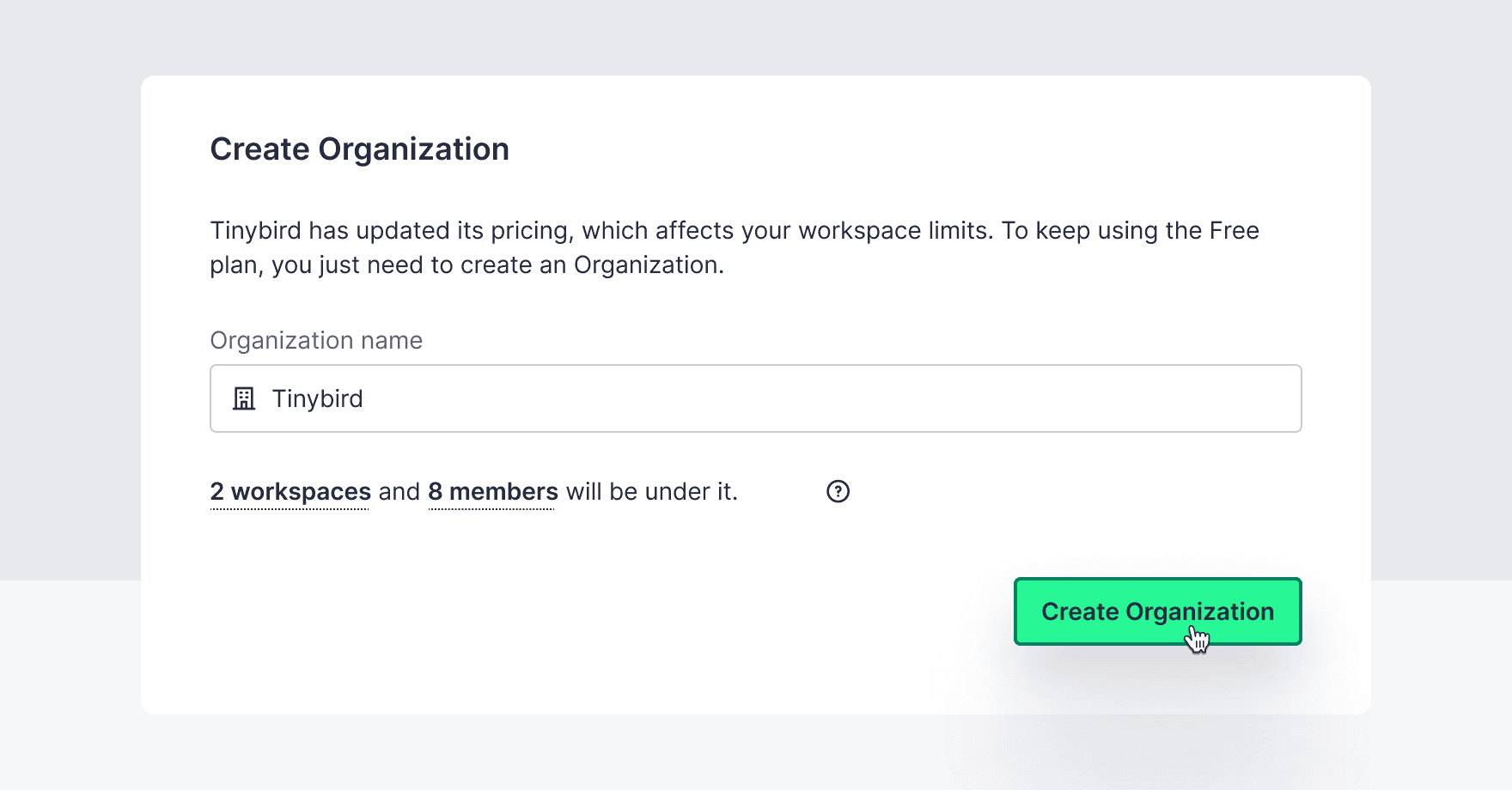 A big welcome to Organizations
