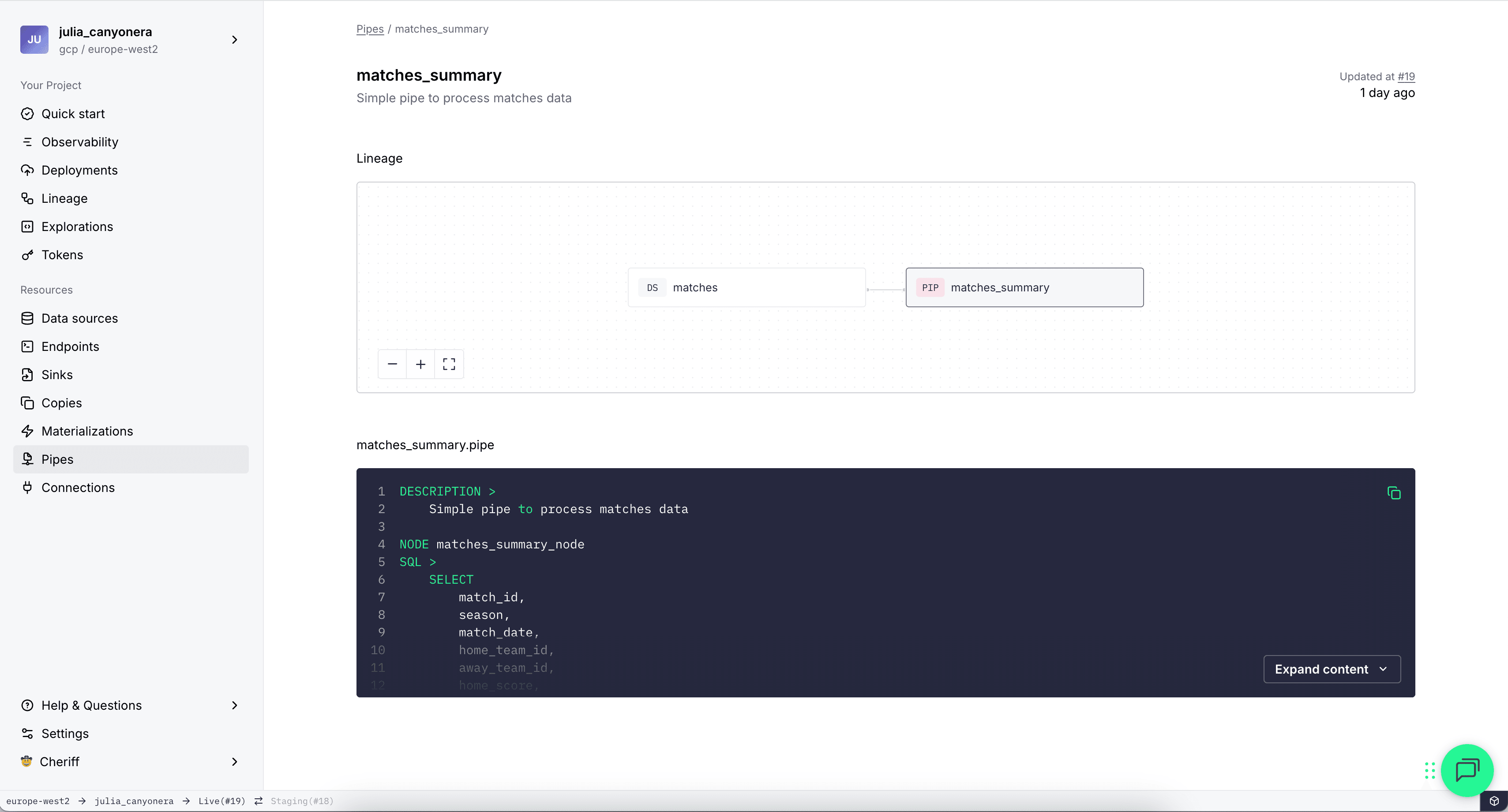 Base Pipes in Forward